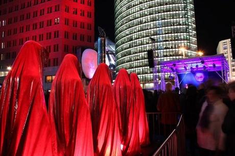 Festival of Lights Berlin – Opening Potzdamer Platz – The Time guards by Manfred Kielnhofer