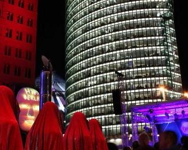 Festival of Lights Berlin – Opening Potzdamer Platz – The Time guards by Manfred Kielnhofer