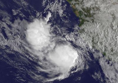 Pazifik aktuell: IRWIN wird vor Mexiko wieder zu einem Tropischen Sturm, Irwin, Pazifik, aktuell, Vorhersage Forecast Prognose, Mexiko, Satellitenbild Satellitenbilder, Verlauf, Zugbahn, Oktober, Hurrikansaison 2011, 2011, 