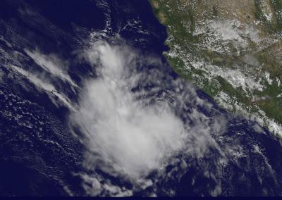 Der Tropische Sturm IRWIN vor Mexiko hat rechtzeitig die Kurve gekriegt, Irwin, Pazifik, aktuell, Mexiko, Oktober, Satellitenbild Satellitenbilder, 2011, Hurrikansaison 2011, Verlauf, Vorhersage Forecast Prognose, 