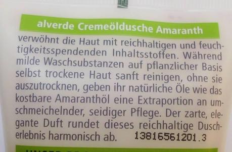 alverde Cremeöldusche Amaranth