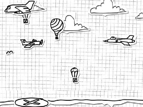 Doodle Parachute Drop