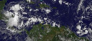 Atlantik, Karibik, Sean, Rina, aktuell, Satellitenbild Satellitenbilder, Oktober, 2011, Hurrikansaison 2011, 