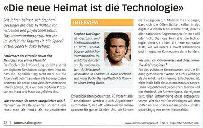 Kommunal Magazin Interview 10/2011