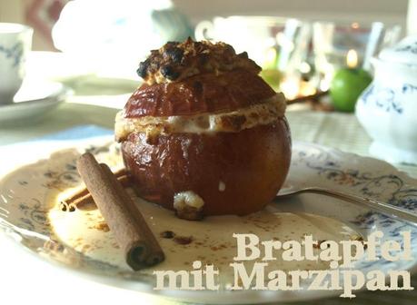 Sonntagssüss: Marzipan-Bratäpfel mit Blogger Besuch