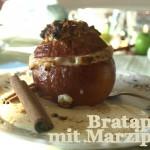 Bratapfel mit Marzipan und Zimt