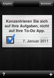 Next Thing Deutsch – eine minimalistische Aufgabenverwaltung für iPad, iPhone und iPod touch