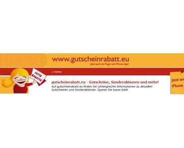 Gutscheinrabatt.eu & Bloggeraktion