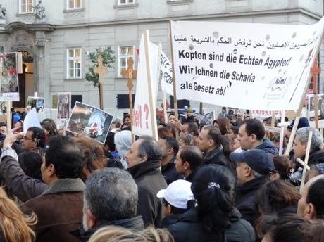 Eindrücke von der Kopten Demo in Wien