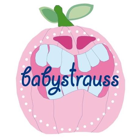 Halloween babystrauss Kürbis