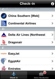 Boarding Pass – Flug Check-in auf dem iPhone, iPod touch für 54 Airlines