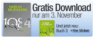 1Q84 von Haruki Murakami als Kindle eBook gratis bei Amazon. Aber nur heute!