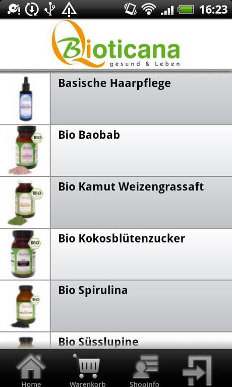 Bioticana – Bio Lebensmittel direkt über dein Android Phone finden und bestellen