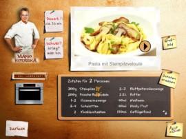 5 Köche – die TV Stars – veranstalten in Ihrer Küche auf dem iPad eine Mit-Kochshow