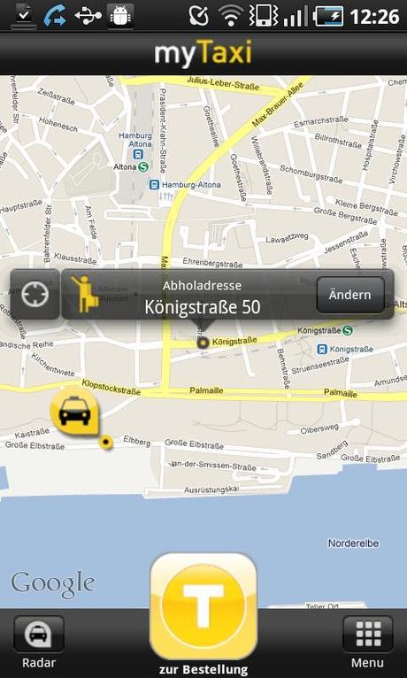 Absolut komfortabel: myTaxi – Fahrgast Taxi App