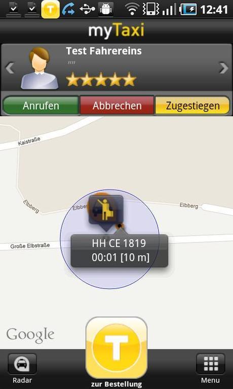 Absolut komfortabel: myTaxi – Fahrgast Taxi App