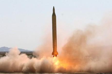 Eine iranische Schahab-3-Rakete.