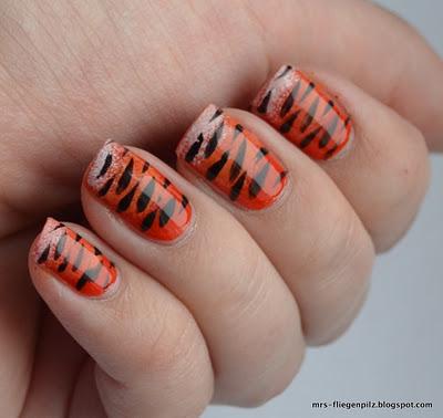 Nageldesign: Tiger Nails