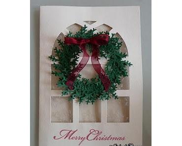 ..Weihanchtskarte mit Türkranz