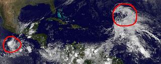 Potenzielle Tropische Stürme KENNETH (Pazifik) und TAMMY (Atlantik), Tammy, Kenneth, Atlantik, Nordost-Pazifik, Pazifik, aktuell, November, 2011, Hurrikansaison 2011, Satellitenbild Satellitenbilder, 