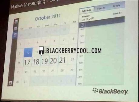 Blackberry Playbook erhält native E-Mail-, Kalender- und Kontakt Anwendungen.