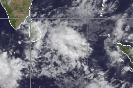 Zyklonsaison Nordindik: Tiefdruckgebiet (System 98B) bei Sri Lanka potenziell Tropischer Zyklon THANE