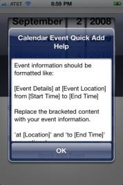 Calendar Event Quick Add – auf dem iPhone und Sie vergessen keine Einladung mehr