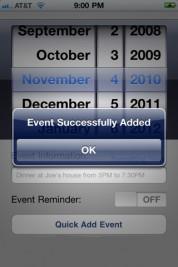 Calendar Event Quick Add – auf dem iPhone und Sie vergessen keine Einladung mehr