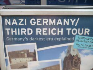 Plakat für Berlin-Touren durch das dritte Reich