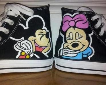 Meine selbstgemachten #Converse Chucks mit Micky Mouse & Minnie-Mouse