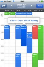 Agenda – auf dem iPhone bietet Ihnen einen Terminplaner mit ToDo bis hin zum Almanach