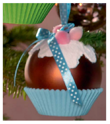 CupCake Baumschmuck aus Weihnachtskugeln :)