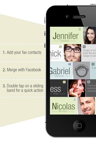 Smart Contacts – Telefon, SMS, Email und Facebook in einer App