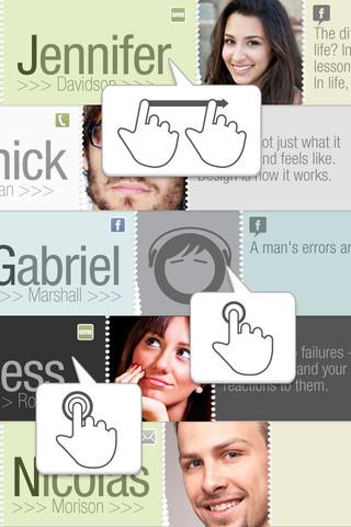 Smart Contacts – Telefon, SMS, Email und Facebook in einer App