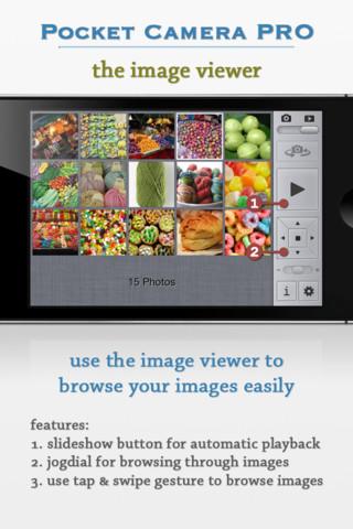 Pocket Camera PRO bietet diverse Zusatzfunktionen, die man bei der Standard-App vermisst