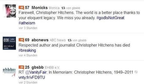 Christopher Hitchens ist tot