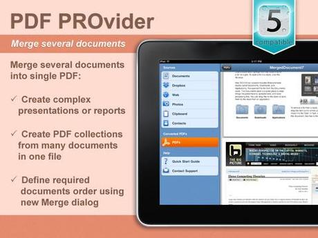 PDF PROvider wandelt unterschiedliche Formate in PDF Dateien und kann mehrere Dokumente zusammenfügen
