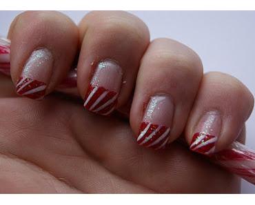 [NOTD] Glitter Candy Canes