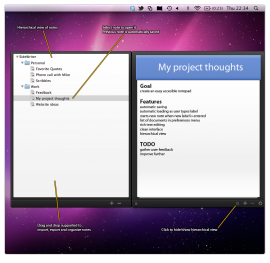 SideWriter – und Sie haben auf dem Mac immer ein Notizbuch an Ihrer Seite
