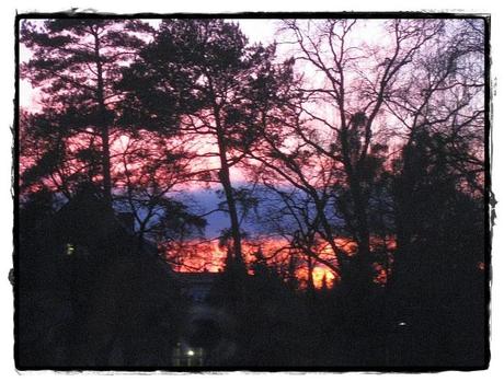 schaut Euch diesen Sonnenuntergang an …….