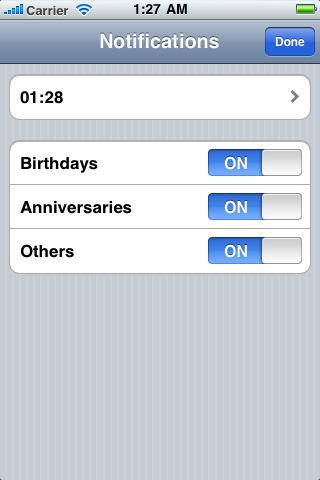 Kurztipp: Never miss : birthdays,anniversaries and dates (With Push)