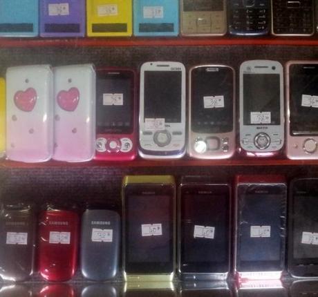 Cambodia: Cheap Chinese Mobile Phones dominating.