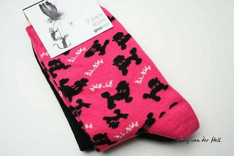 Pink Poodle Socks making me happy