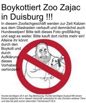 „DEMO“: Gemeinsam gegen Zoo Zajacs Welpenverkauf