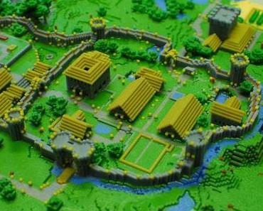 Minecraft - Spieler exportiert seine Welt mit Hilfe eines 3D-Druckers