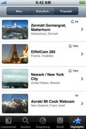 WorldView+  – auf iPad, iPhone und Sie betrachten die Welt per Webcam