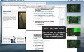 Window Tidy – auf dem Mac und Sie ordnen mehr geöffnete Seiten schnell nebeneinander an
