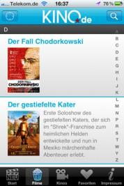 KINO.de – auf iPad, iPhone, iPod touch und Sie wissen, was gespielt wird