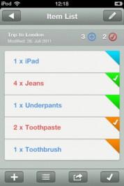 Travel Bags – auf dem iPhone, iPod touch und Sie wissen was in welches Gepäckstück gehört
