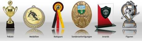 Pokale, Medaillen und Trophäen bei Plaketten Petersen